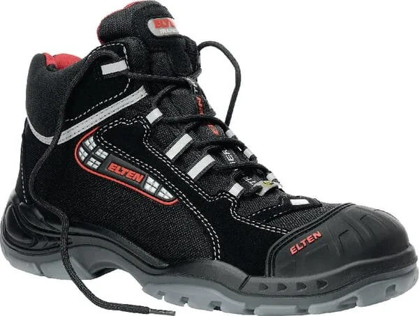 Elten - 76677139 - Scarpe di sicurezza nere / rosse classe S3 taglia 5.5 scarpe da ginnastica Sander Pro