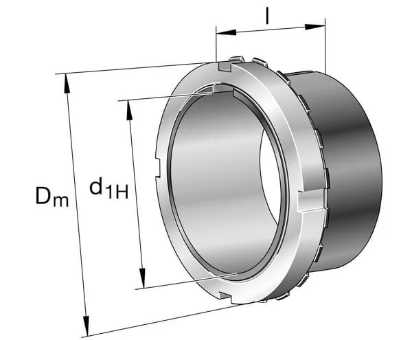 Fag - H2306 - Manicotto adattatore con dado