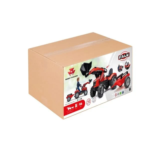Falk - 4010AM - Massey Ferguson S8740 scavatrice a pedali con rimorchio