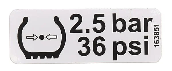 Fella - 163851 - Adesivo "2.5 BAR"
