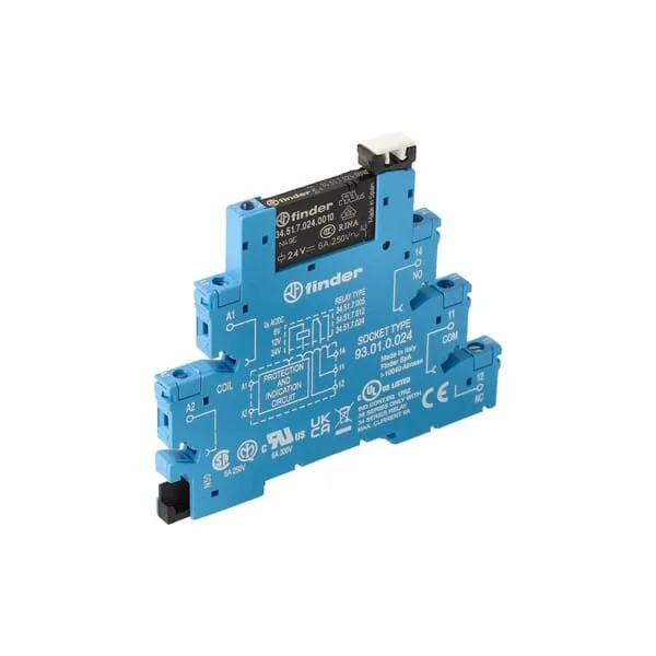 Finder - 385100240060 - Relè interfaccia modulo (EMR) a vite 6.2mm 1CO 6A/ UC/AgNi