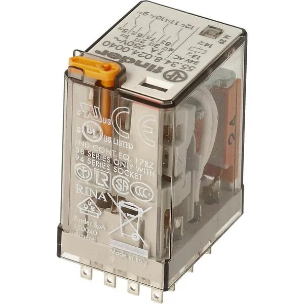 Finder - 553480240040 - Relè 4W 7A AC