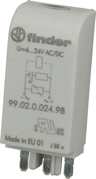 Finder - 9902002498 - EMC Modulo, LED+Varistor