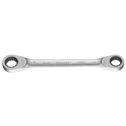 Gedore - 4R1013 - Chiave a cricchetto piatta ad anello 10x13mm