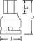 Gedore - INK1910 - Bussola esagonale 1/2 inches-10mm