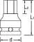Gedore - INK2122 - Bussola per avvitatore a impulsi 22mm