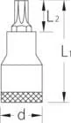 Gedore - ITX30T40 - Bussola Torx incassata, T40