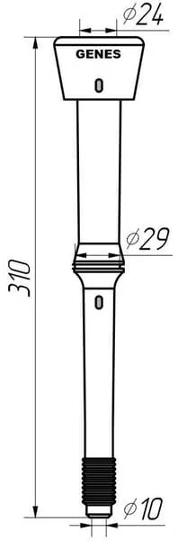 GENES - 1580GS07 - Adattatore per manicotti di mungitura Westfalia 7021.2725