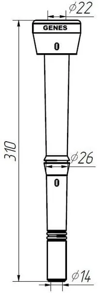 GENES - 1580GS09 - Adattatore per manicotti di mungitura SAC 15010