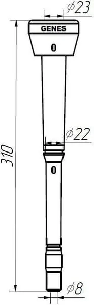 GENES - 1580SGS03 - Adattatore in silicone per manicotti di mungitura Alfa Laval 960016, Agromilk Czech Republic