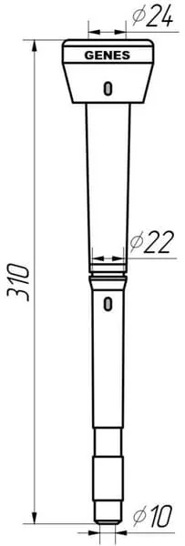 GENES - 1580SGS04 - Adattatore in silicone per manicotti di mungitura Alfa Laval 960016, Agromilk Czech Republic
