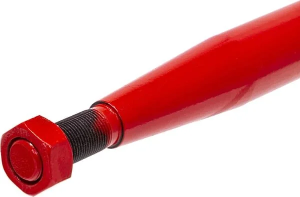 Gopart - FT14 - Dente caricatore, diritto, sezione a doppia T 36x1100mm, punta affilata con dado M20x1.5mm, rosso