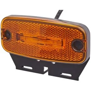 Hella - 2PS345600071 - Luce di ingombro LED, rettangolare, ambra, da avvitare, 2 LEDs