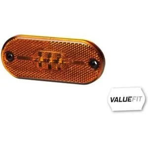 Hella ValueFit - 2PS357009101 - Luce di ingombro LED, rettangolare, ambra, da avvitare, 5 LEDs
