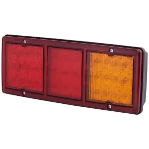 Hella ValueFit - 2SD357024001 - Luce posteriore LED, rettangolare, 9/, rossa/ambra, da avvitare, MM, 33 LED's