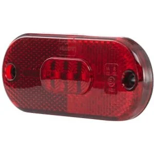 Hella ValueFit - 2TM357009011 - Luce d'ingombro LED, rettangolare, rossa, da avvitare