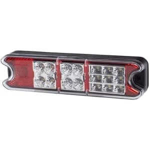 Hella ValueFit - 2VP357021011 - Luce posteriore LED, rettangolare, 10/, rossa/gialla, da avvitare, MM, 21 LED