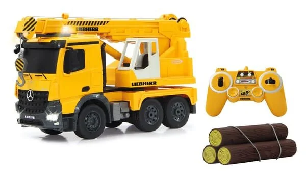 Jamara - JA405034 - Gru per impieghi gravosi Mercedes-Benz Arocs Liebherr 1:20 2.4 GHz