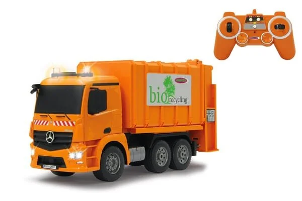 Jamara - JA405079 - Autocarro per la raccolta rifiuti Mercedes-Benz Antos 1:20 2.4GHz