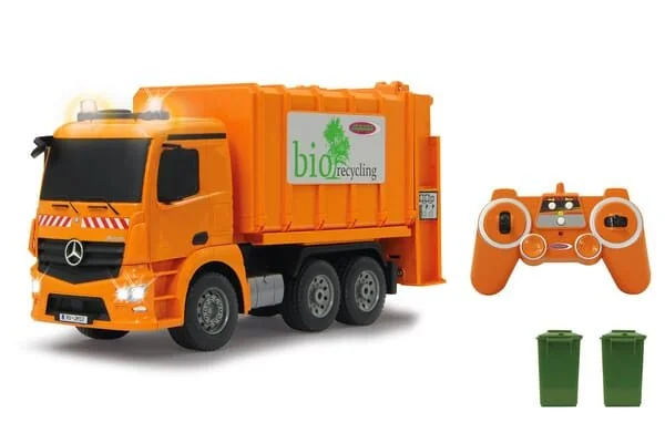 Jamara - JA405079 - Autocarro per la raccolta rifiuti Mercedes-Benz Antos 1:20 2.4GHz