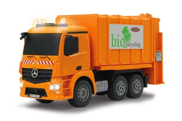 Jamara - JA405079 - Autocarro per la raccolta rifiuti Mercedes-Benz Antos 1:20 2.4GHz