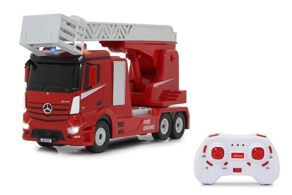 Jamara - JA405212 - Camion dei pompieri scala girevole Mercedes-Benz Antos 1:24 2.4GHz