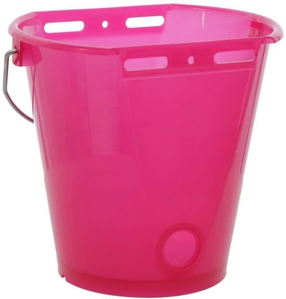 Kerbl - 14268 - Secchio per alimentazione rosa trasparente 8L