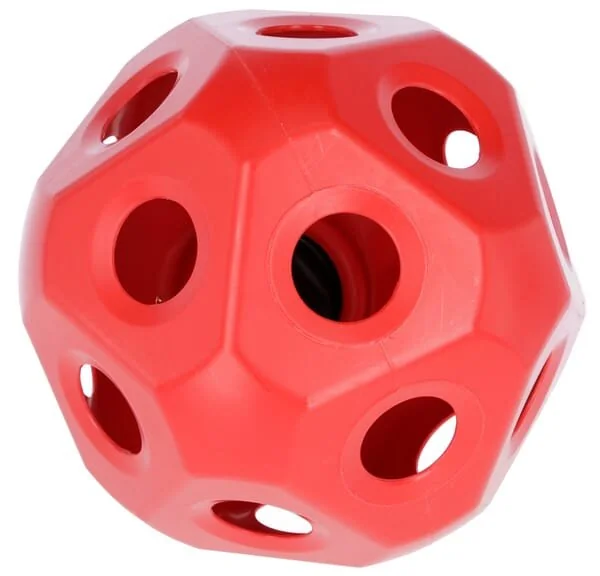 Kerbl - 3210386KER - Palla da gioco per l'alimentazione rossa per cavalli