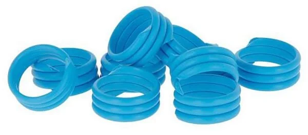 Kerbl - 72103KER - Anelli spirale per zampe, 20pcs Blu
