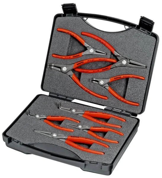 Knipex - 2125 - Set pinze di precisione per anelli elastici