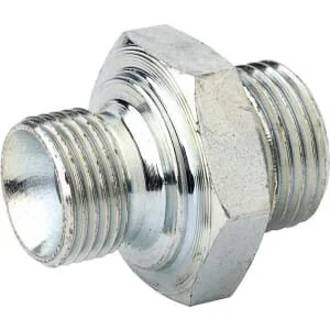 Knomi - B21011015700608 - Connettore dritto, 3/8 pollici BSP - 3/4 pollici-16 UNF