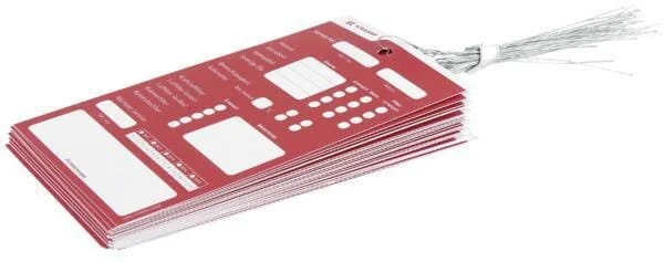 Kramp - 10000611001 - Scheda di servizio ispezione 25 pezzi