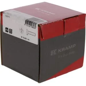 Kramp - 10251N - Vite e dado aratro, 1 sporgenza DIN604 Cl. 8.8