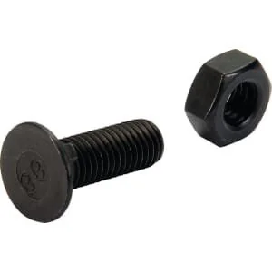 Kramp - 10301N - Vite e dado aratro, 1 sporgenza DIN604 8.8