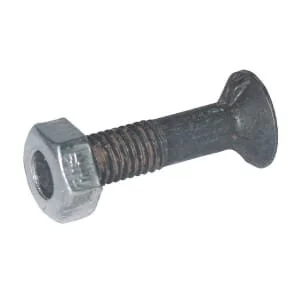 Kramp - 10551N - Vite e dado aratro, 1 sporgenza DIN604 Cl. 8.8