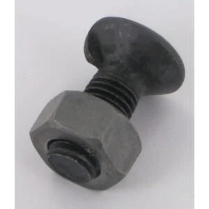 Kramp - 11301N - Vite e dado aratro, 1 sporgenza DIN604 Cl. 8.8