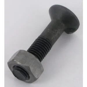 Kramp - 11501N - Vite e dado aratro, 1 sporgenza DIN604 Cl. 8.8