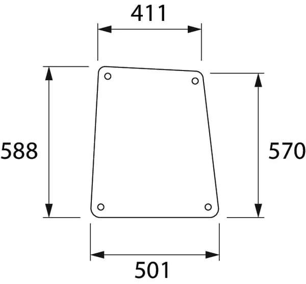 Kramp - 294810040300N - Vetro laterale