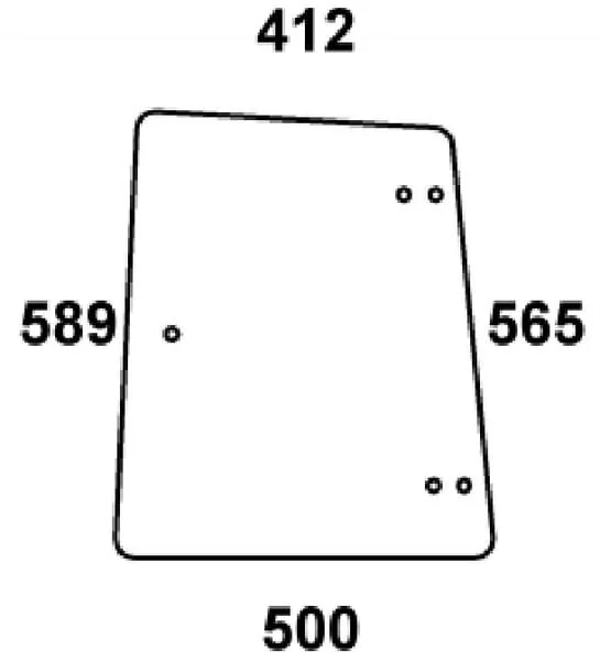Kramp - 294812040010N - Vetro laterale