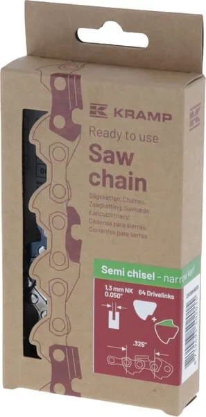 Kramp - 32513SB64NKEKR - Catena per sega 1.3mm 64 DL semi scalpello taglio stretto, Efficiency