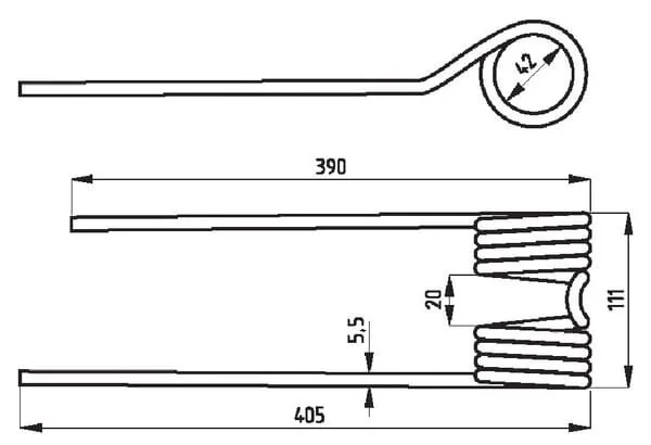 Kramp - 3350PZ340 - Dente