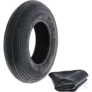 Kramp - 40084T510KR - Pneumatico e camera d'aria 4.00-8, 4 tele, valvola diritta