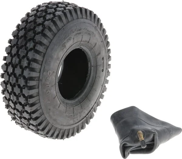 Kramp - 41035044HF201KR - Pneumatico e camera d'aria 4.10/3.50-4, 4 tele, valvola curva
