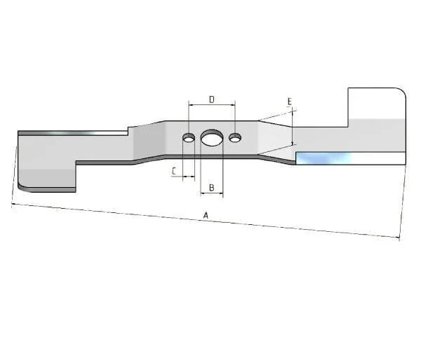 Kramp - 72531VH7000KR - Set di lame (2pcs) superiore e inferiore, 528mm, foro e 21mm, PrecisionCut