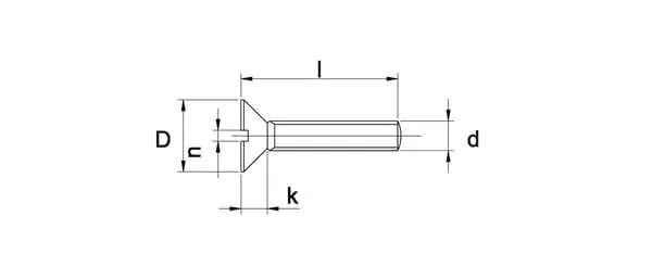 Kramp - 963612P100 - Vite svasata DIN963 acciaio zincato