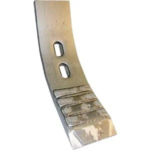 Kramp - CP705CN - Punta coltivatore temprata, curva, 2 Hole