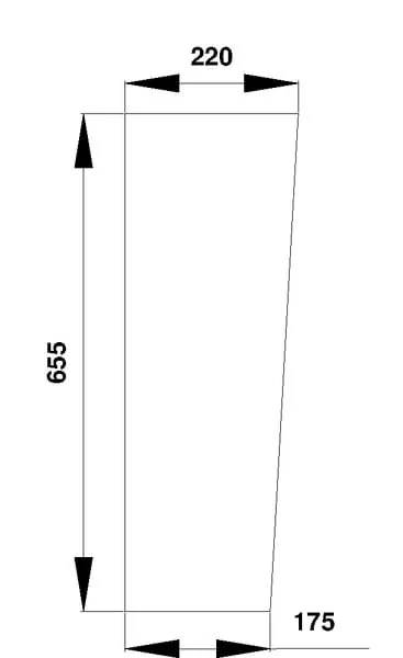 Kramp - D7111 - Parabrezza inferiore