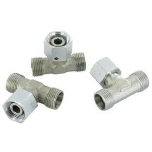 Kramp - ETSD8LKR - Raccordo a T a gomito girevole 8L