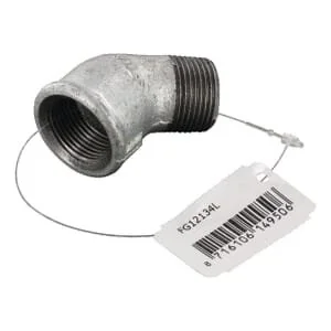 Kramp - FG12134L - Gomito 45° femmina/maschio ZN