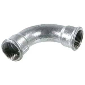 Kramp - FG2112 - Gomito 90° femmina/femmina zincato